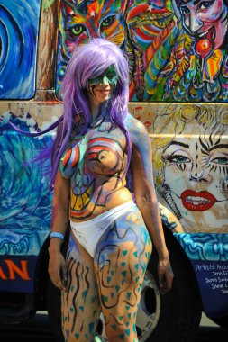 New York, Ny - 16 Haziran: İnsanlar katılmak 36 yıllık Mermaid Parade Coney Island 16 Haziran 2018 New York'ta. 