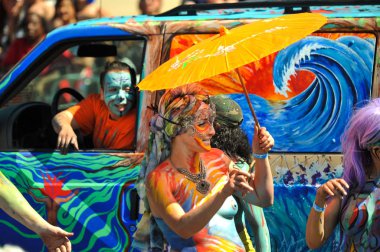 New York, Ny - 16 Haziran: İnsanlar katılmak 36 yıllık Mermaid Parade Coney Island 16 Haziran 2018 New York'ta. 