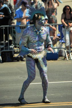 New York, Ny - 16 Haziran: İnsanlar katılmak 36 yıllık Mermaid Parade Coney Island 16 Haziran 2018 New York'ta. 