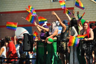 New York, Ny - 16 Haziran: İnsanlar katılmak 36 yıllık Mermaid Parade Coney Island 16 Haziran 2018 New York'ta. 