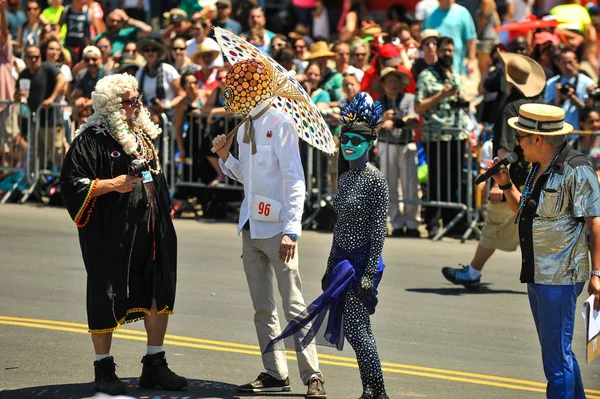 New York Juni Chief Justice Mermaid Parade Och Deltagare Årliga — Stockfoto