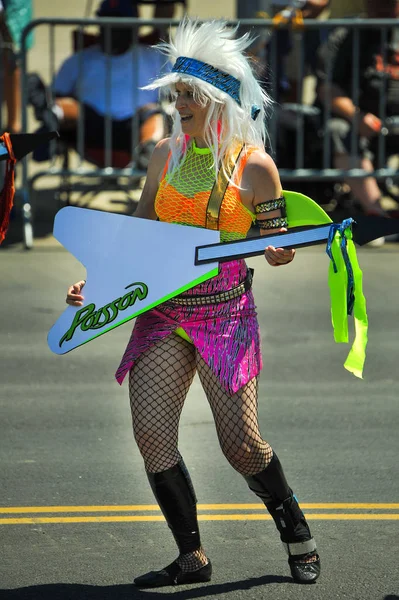 New York Haziran Nsanlar Katılmak Yıllık Mermaid Parade Coney Island — Stok fotoğraf