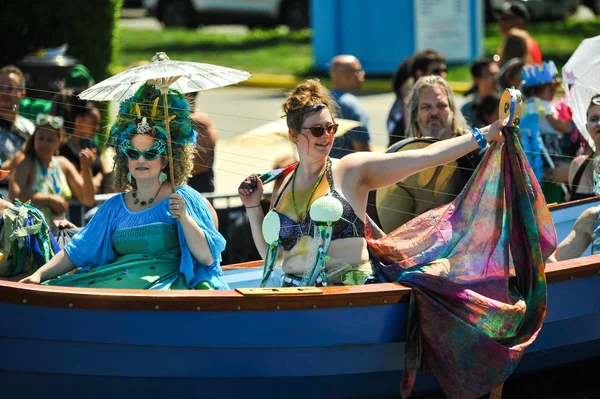 New York June People Participate 36Th Annual Mermaid Parade Coney — Stock Photo, Image