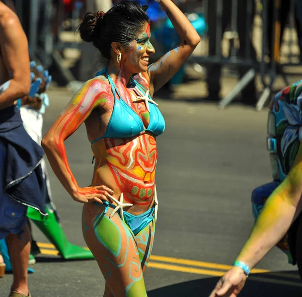 New York June People Participate 36Th Annual Mermaid Parade Coney — Stock Photo, Image