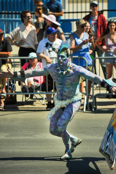 Nova Iorque Junho Pessoas Participam 36Th Anual Mermaid Parade Coney — Fotografia de Stock