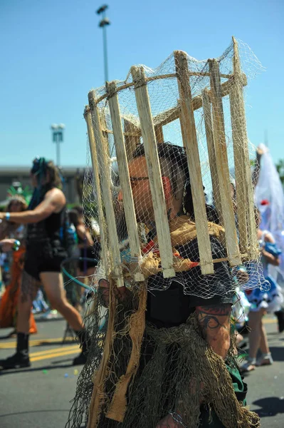 New York Június Vesznek Részt Éves Hableány Fesztivál Coney Island — Stock Fotó