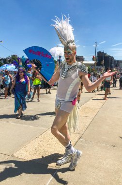 New York, Ny - 16 Haziran: İnsanlar katılmak 36 yıllık Mermaid Parade Coney Island 16 Haziran 2018 New York'ta. 