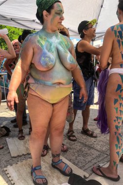 New York, Ny - 16 Haziran: İnsanlar katılmak 36 yıllık Mermaid Parade Coney Island 16 Haziran 2018 New York'ta. 