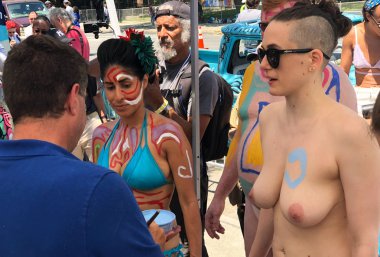 New York, Ny - 16 Haziran: İnsanlar katılmak 36 yıllık Mermaid Parade Coney Island 16 Haziran 2018 New York'ta. 