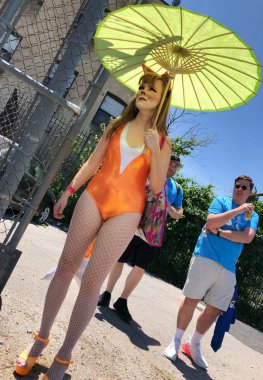 New York, Ny - 16 Haziran: İnsanlar katılmak 36 yıllık Mermaid Parade Coney Island 16 Haziran 2018 New York'ta. 