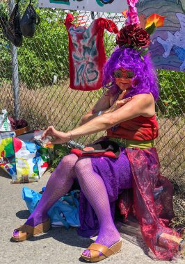 New York, Ny - 16 Haziran: İnsanlar katılmak 36 yıllık Mermaid Parade Coney Island 16 Haziran 2018 New York'ta. 
