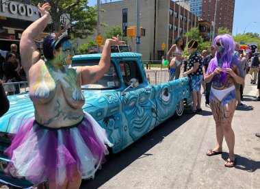 New York, Ny - 16 Haziran: İnsanlar katılmak 36 yıllık Mermaid Parade Coney Island 16 Haziran 2018 New York'ta. 