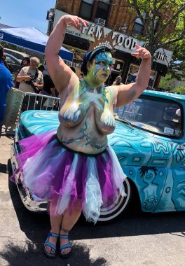 New York, Ny - 16 Haziran: İnsanlar katılmak 36 yıllık Mermaid Parade Coney Island 16 Haziran 2018 New York'ta. 