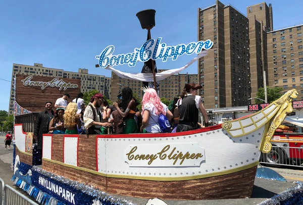 New York June People Participate 36Th Annual Mermaid Parade Coney — Stock Photo, Image