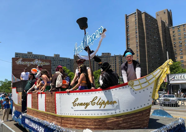 New York June People Participate 36Th Annual Mermaid Parade Coney — Stock Photo, Image