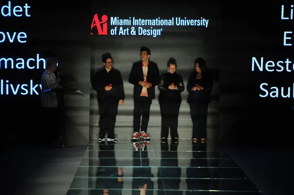 Miami Beach July General Atmosphere Runway Fashion Show Presented Students — Stock Photo, Image