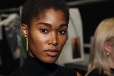 New York, Ny - Şubat 12:general atmospere Bevza moda gösterisi sırasında New York hafta, sahne arkasında: gösterir Galerisi Galeri II 12 Şubat 2018 NYC üzerinde bahar Studios