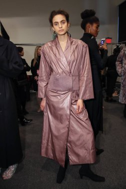 New York, Ny - Şubat 12:general atmospere Bevza moda gösterisi sırasında New York hafta, sahne arkasında: gösterir Galerisi Galeri II 12 Şubat 2018 NYC üzerinde bahar Studios