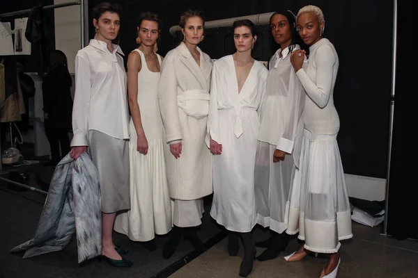 New York February General Atmospere Backstage Bevza Fashion Show New — Stock Photo, Image
