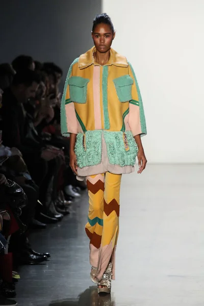 New York February Model Walks Runway Son Jung Wan New — Stock Photo, Image