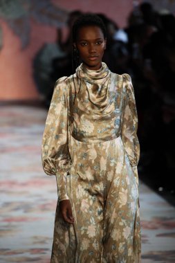 New York, Ny - 12 Şubat: Manken pist Zimmermann için New York moda haftası sırasında yürür: gösterir Galerisi ben New York'ta 12 Şubat 2018 bahar stüdyolarında. 