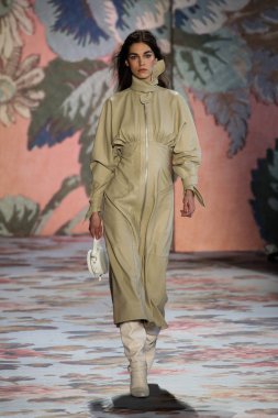 New York, Ny - 12 Şubat: Manken pist Zimmermann için New York moda haftası sırasında yürür: gösterir Galerisi ben New York'ta 12 Şubat 2018 bahar stüdyolarında. 