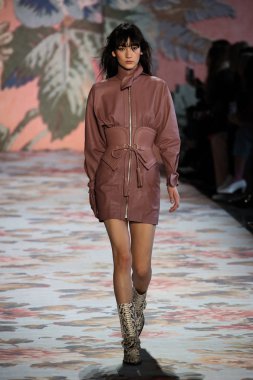 New York, Ny - 12 Şubat: Manken pist Zimmermann için New York moda haftası sırasında yürür: gösterir Galerisi ben New York'ta 12 Şubat 2018 bahar stüdyolarında. 