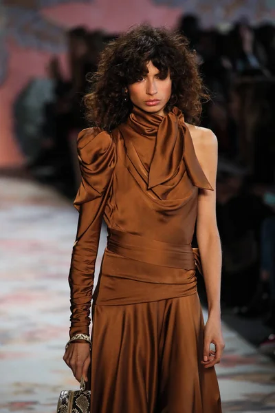 New York, Ny - 12 Şubat: Manken pist Zimmermann için New York moda haftası sırasında yürür: gösterir Galerisi ben New York'ta 12 Şubat 2018 bahar stüdyolarında. 