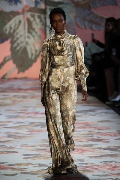 New York, Ny - 12 Şubat: Manken pist Zimmermann için New York moda haftası sırasında yürür: gösterir Galerisi ben New York'ta 12 Şubat 2018 bahar stüdyolarında. 