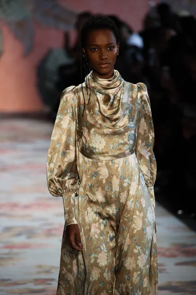 New York, Ny - 12 Şubat: Manken pist Zimmermann için New York moda haftası sırasında yürür: gösterir Galerisi ben New York'ta 12 Şubat 2018 bahar stüdyolarında. 