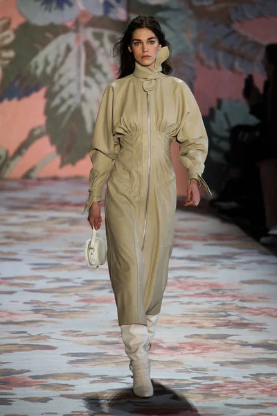 New York, Ny - 12 Şubat: Manken pist Zimmermann için New York moda haftası sırasında yürür: gösterir Galerisi ben New York'ta 12 Şubat 2018 bahar stüdyolarında. 