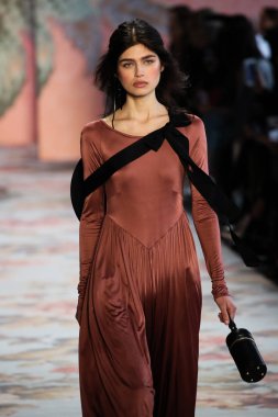 New York, Ny - 12 Şubat: Manken pist Zimmermann için New York moda haftası sırasında yürür: gösterir Galerisi ben New York'ta 12 Şubat 2018 bahar stüdyolarında. 