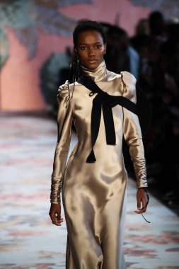 New York, Ny - 12 Şubat: Manken pist Zimmermann için New York moda haftası sırasında yürür: gösterir Galerisi ben New York'ta 12 Şubat 2018 bahar stüdyolarında. 