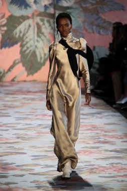 New York, Ny - 12 Şubat: Manken pist Zimmermann için New York moda haftası sırasında yürür: gösterir Galerisi ben New York'ta 12 Şubat 2018 bahar stüdyolarında. 