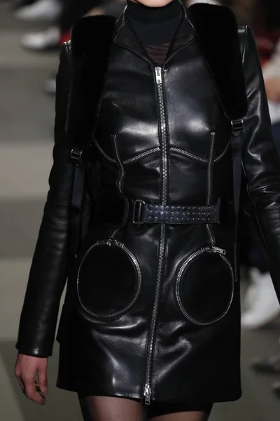 New York Şubat Manken Alexander Wang Defile Pist New York — Stok fotoğraf