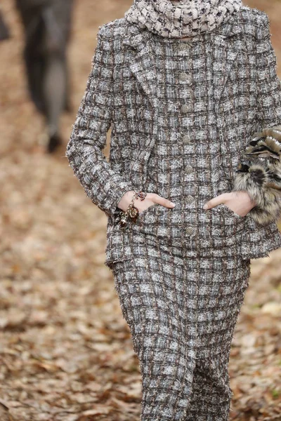 Paris France March Model Walks Runway Chanel Show Part Paris — Stock Photo, Image