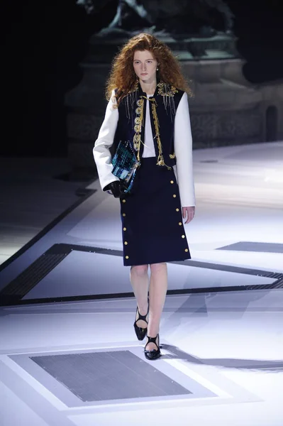 Paris France March Model Walks Runway Louis Vuitton Show Part — Stock Photo, Image