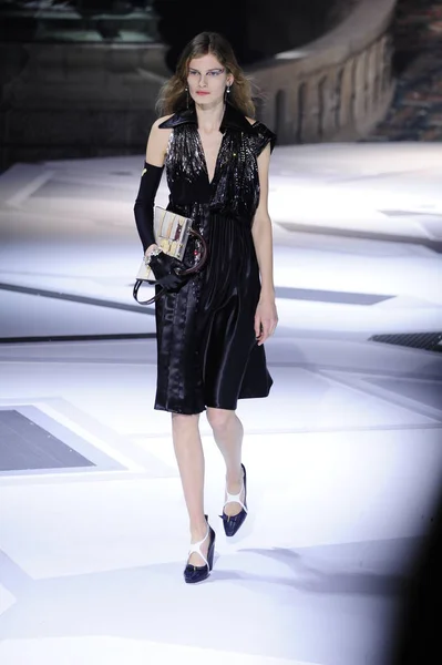 Paris France March Model Walks Runway Louis Vuitton Show Part — Stock Photo, Image