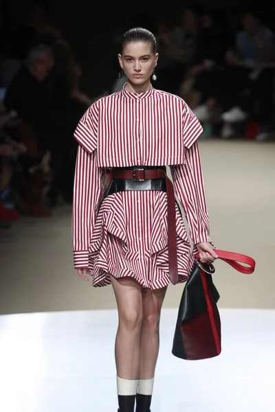 Paris France March Model Walks Runway Alexander Mcqueen Show Part — Stock Photo, Image