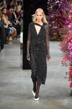 New York, Ny - Şubat 09: Manken Jason Wu sonbahar 2018 galeride giyen pist yürür ben New York'ta 9 Şubat 2018 bahar stüdyolarında. 