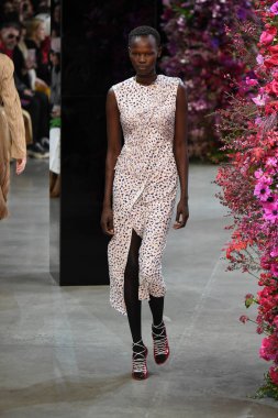 New York, Ny - Şubat 09: Manken Jason Wu sonbahar 2018 galeride giyen pist yürür ben New York'ta 9 Şubat 2018 bahar stüdyolarında. 