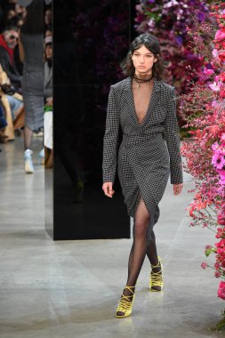 New York, Ny - Şubat 09: Manken Jason Wu sonbahar 2018 galeride giyen pist yürür ben New York'ta 9 Şubat 2018 bahar stüdyolarında. 