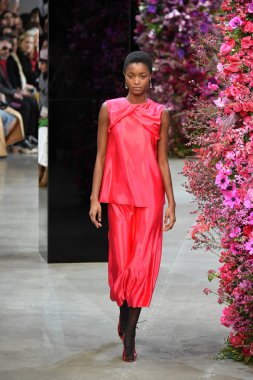 New York, Ny - Şubat 09: Manken Jason Wu sonbahar 2018 galeride giyen pist yürür ben New York'ta 9 Şubat 2018 bahar stüdyolarında. 