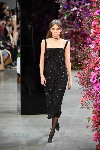 New York, Ny - Şubat 09: Manken Jason Wu sonbahar 2018 galeride giyen pist yürür ben New York'ta 9 Şubat 2018 bahar stüdyolarında. 