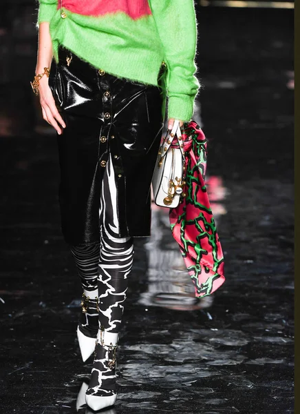 New York New York December Marjan Jonkman Walks Runway Versace — Stock Photo, Image