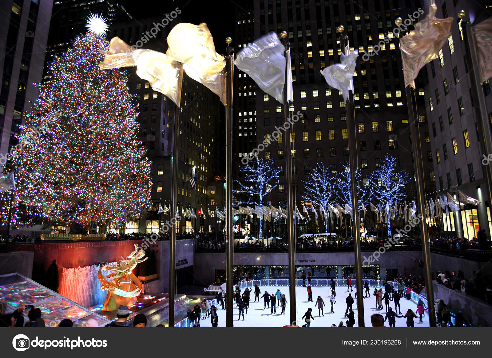 Iluminación de árbol de Navidad Rockefeller Center, image size:1600x1167