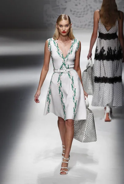 Milan Italy September Elsa Hosk Walks Runway Blumarine Show Milan — Stock Photo, Image