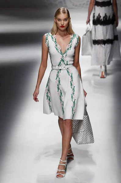 Milan Italy September Elsa Hosk Walks Runway Blumarine Show Milan — Stock Photo, Image