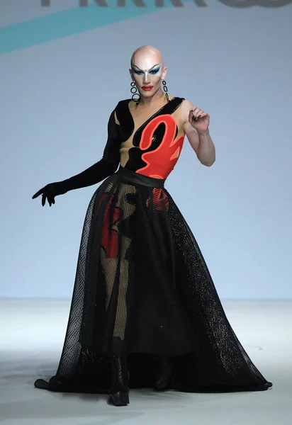 Nova Iorque Setembro Sasha Velour Caminha Pista Durante Marco Marco — Fotografia de Stock