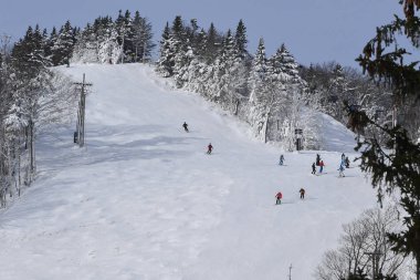 Killington, ABD - Kasım 24: Audi FIS alp Kayak Dünya Kupası bayanlar dev Slalom 24 Kasım 2018 üzerinde Killington ABD sırasında genel görünümü.